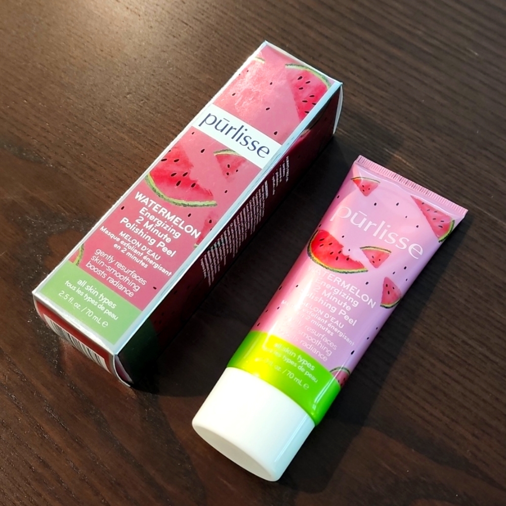 Purlisse watermelon energizing polishing peel face mask